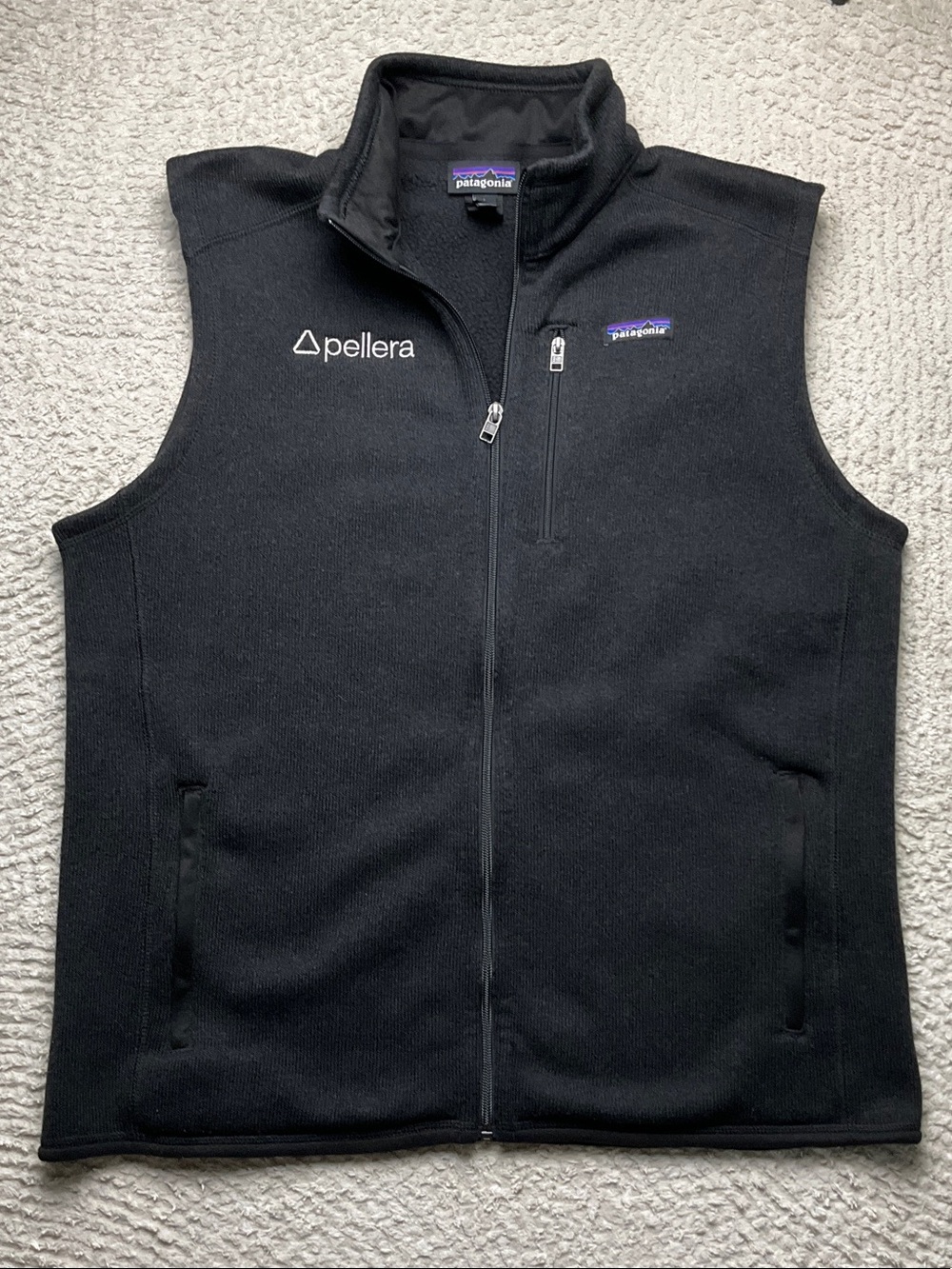 Patagonia Men's Better Sweater® Vest Black Color *Company Embroidered Size L